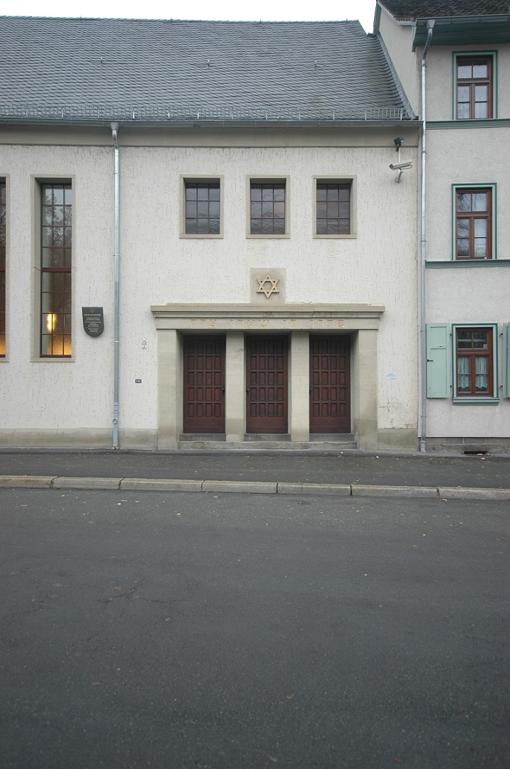 Erfurt, Neue Synagoge, Eingang (Bild: U. Knufinke)