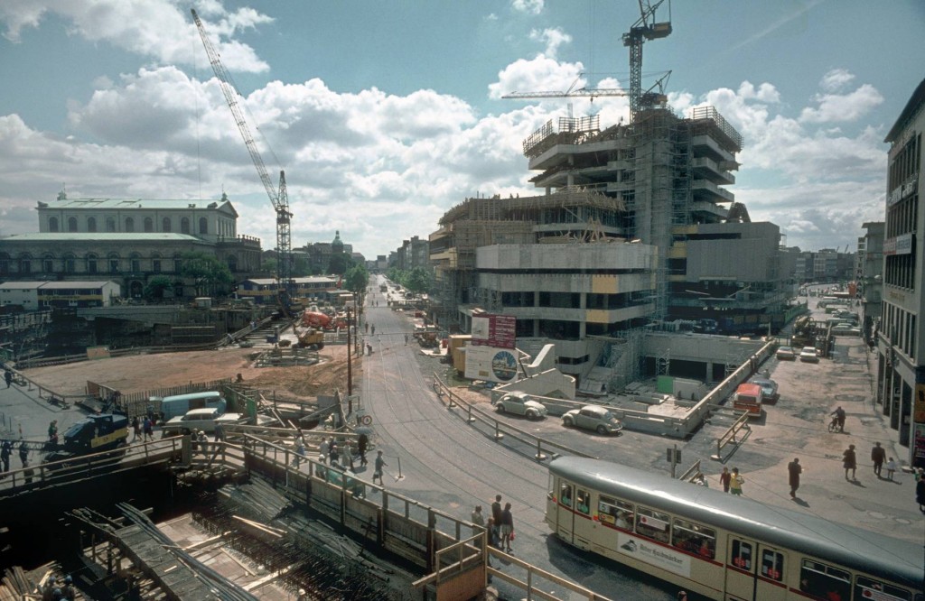 Von 1976 bis 1977 wurde der Kröpcke in eine Großbaustelle verwandelt (Bild: Historisches Museum Hannover)