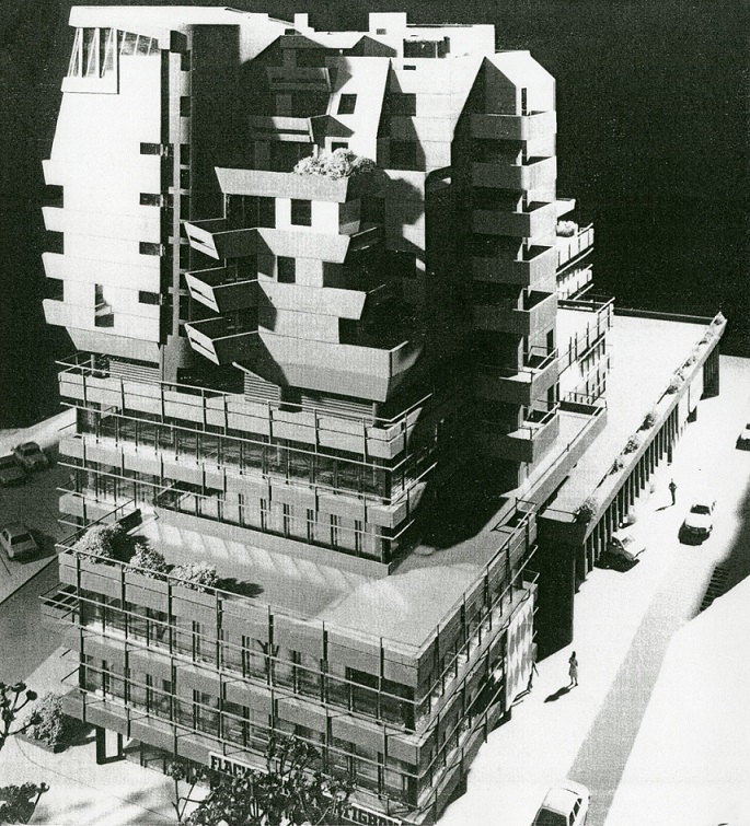 Offenbach, Gothaer-Haus, Modell, 1975 (Bild: P. Opitz)