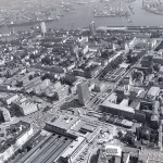 Neue Große Bergstraße und "frappant" im städtebaulichen Kontext, 1980er Jahre (Bild: Hamburgisches Architekturarchiv)