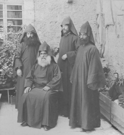 Armenische Priester (Foto: Amercian Colony, frühes 20. Jahrhundert, Copyright: G.-Dalman-Institut)