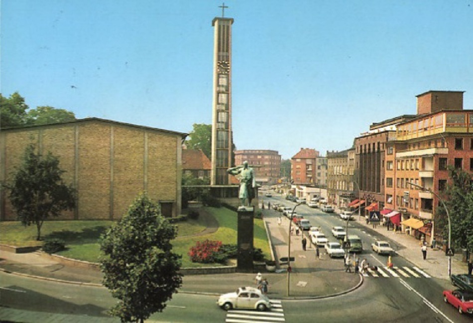 Hamburg-Harburg, Johanniskirche (Bild: historische Postkarte)