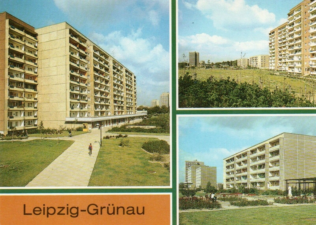 Leipzig-Grünau, Alte Salzstraße (Bild: historsiche Postkarte)