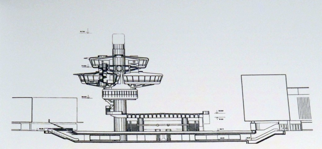 Wie er hätte werden können: Berlin, Bierpinsel-Entwurf, 1968 (Copyright: Archiv Schüler-Witte)