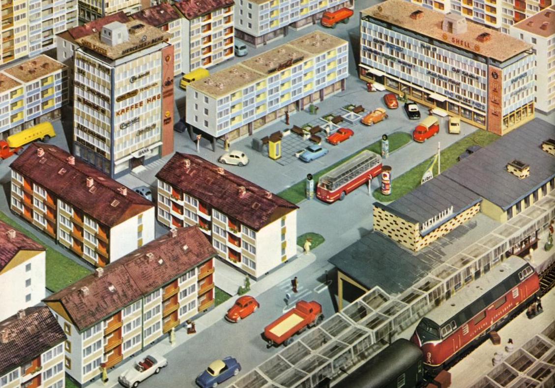Die moderne Modellbaustadt im Kibri-Katalog 1964 (Bildquelle: Kibri-Katalog 1964)