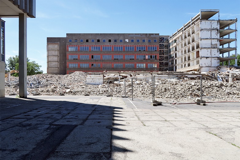 Dresden, Abbrucharbeiten auf dem Robotron-Gelände (Bild: © Martin Maleschka)