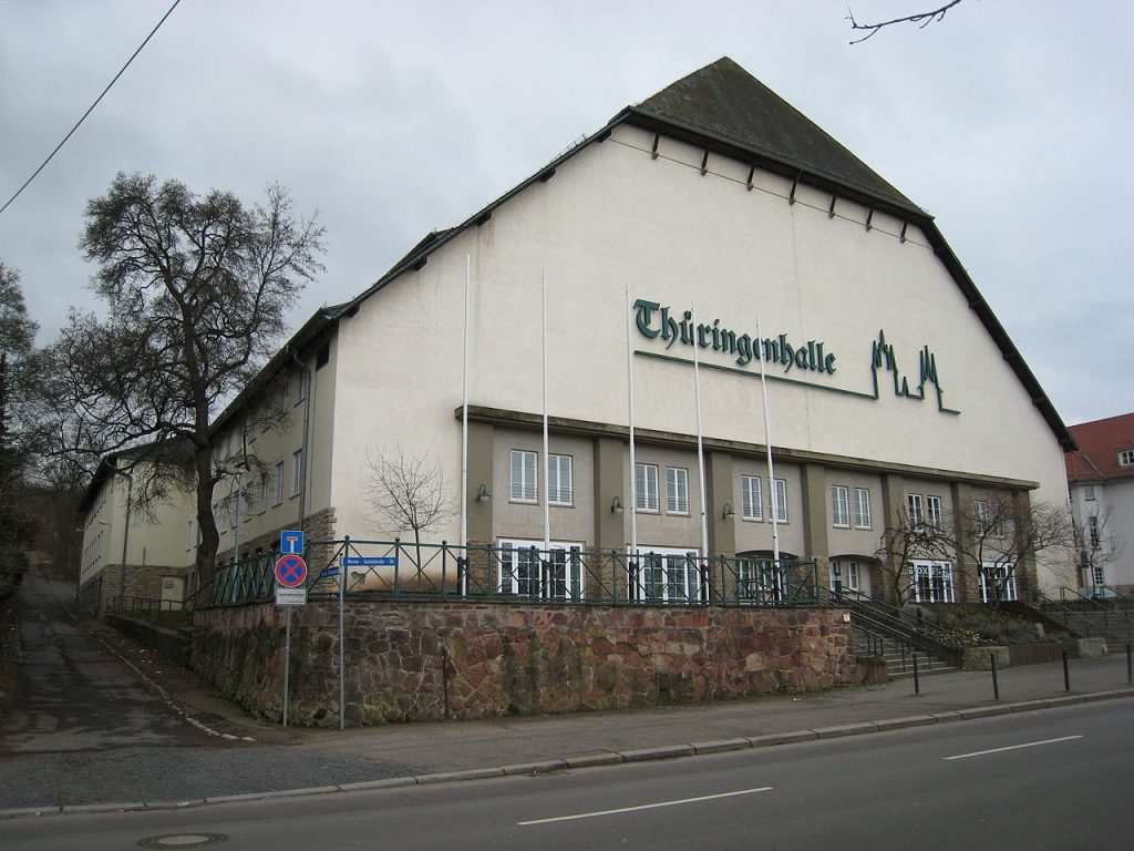 Erfurt, Thüringenhalle (Bild: Giorno2, CC BY-SA 4.0)