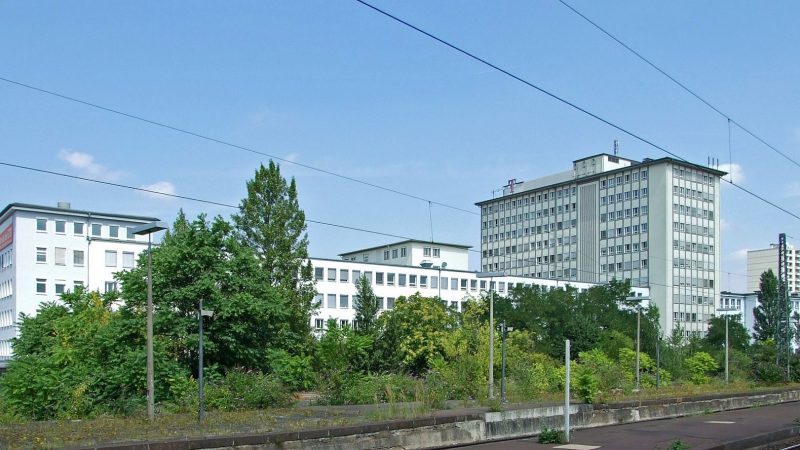 Frankfurt, ehemalige Neckermann Versandzentrale am Danziger Platz (Bild: Dontworry, CC BY-SA 3.0)
