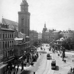 Die Frankfurter Zeil mit der Katharinenkirche im Jahr 1901 (Bild: Privatsammlung Mylius)