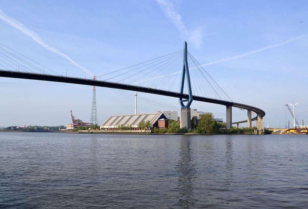 Hamburg, Köhlbrandbrücke 2014 (Bild: Frank Schwichtenberg, CC BY-SA 3.0)