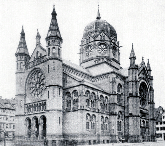 Hannover, Neue Synagoge, Calenberger Neustadt (1870, E. Oppler, 193 zerstört) (Scan: Nifoto)