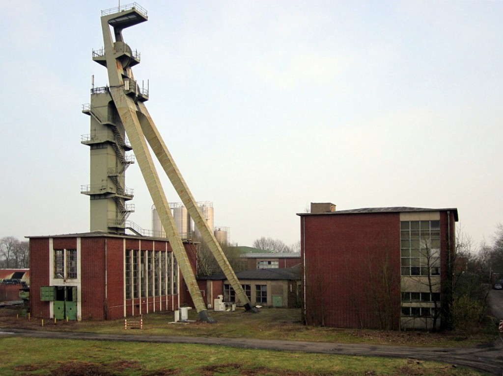 Das Fördergerüst - Zeche Niederberg 4