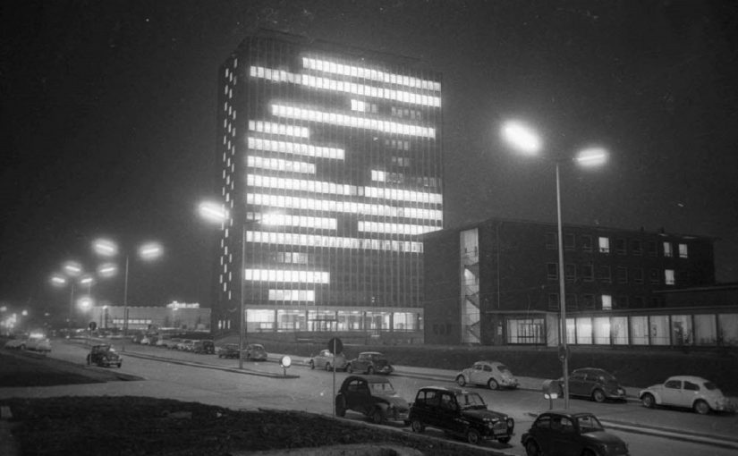 Kiel, Hochhaus der Christian-Albrechts-Universität, 1968 (Foto: Friedrich Magnussen, Bild: Stadtarchiv Kiel, CC BY SA 3.0)