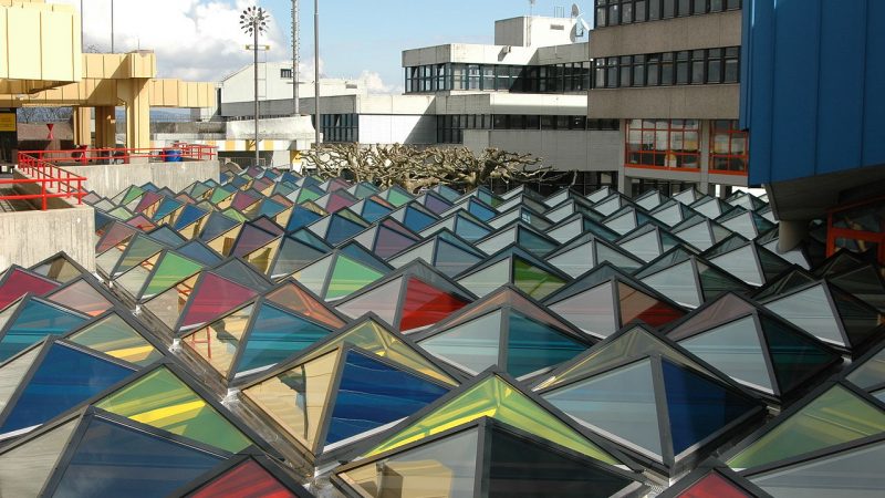 Konstanz, Universität, Glasdach von Otto Piene (Bild: Christian Schirm, CC0)