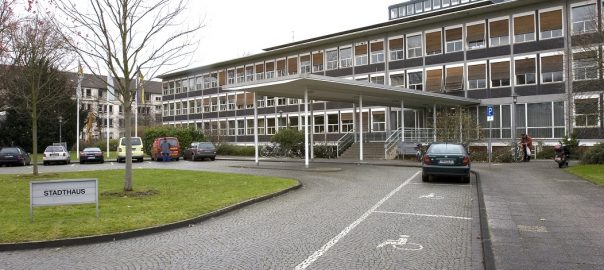 Stadthaus Krefeld (ehemals Verwaltungsgebäude Verseidag, Egon Eiermann, 1951-53) (Foto: LVR-ADR, Thomas Ströter, 2007)