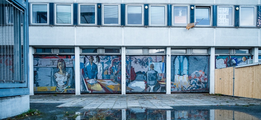 Potsdam, Rechenzentrum, Mosaik (Bild: Peter van Heesen)