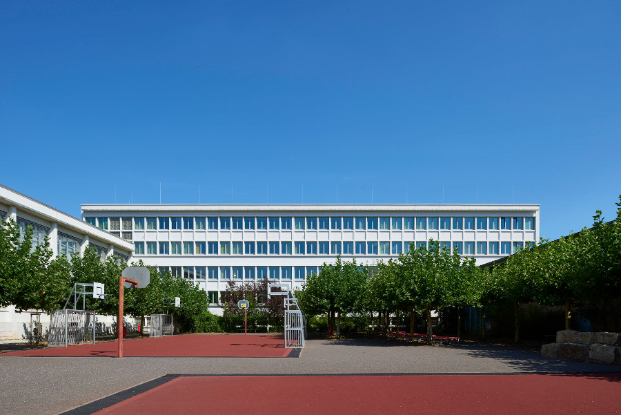 Saarbrücken, Deutsch-Französisches Gymnasium (1954, Pierre Lefèvre) (Bild: Marco Kany)