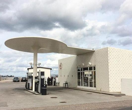 Skovshoved, Tankstelle von Arne Jacobsen (Bild: katzeohnenamen)