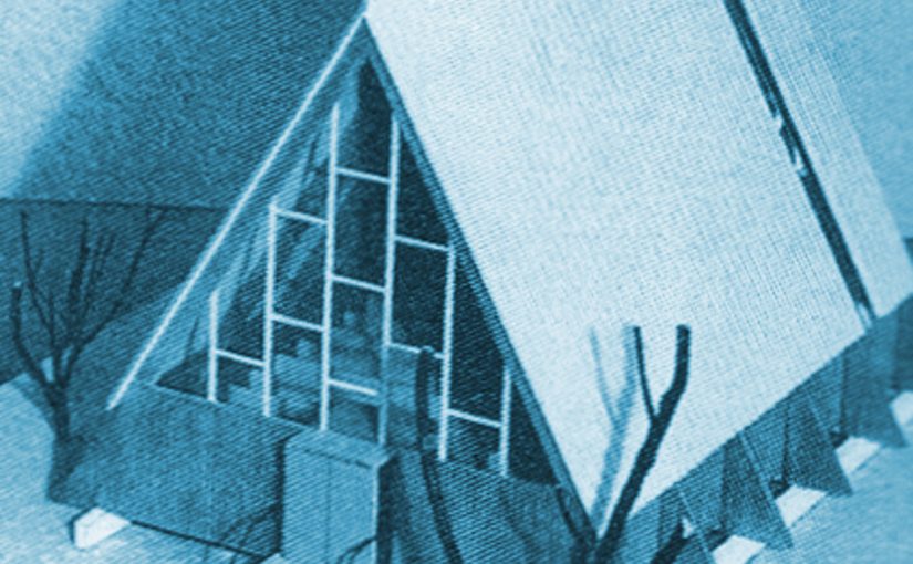 Typenmodell Duncker-Kirche Typ A (Bild: kunst und kirche 1960, eingefärbt)