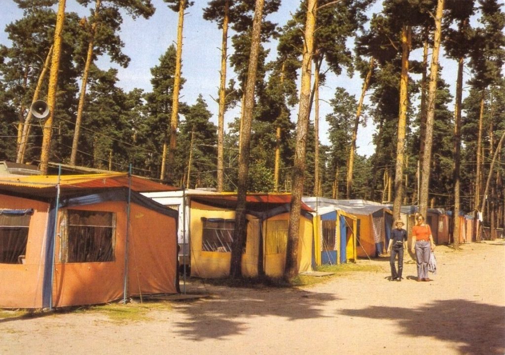 Arendsee, Campingplatz (Bild: historische Postkarte)