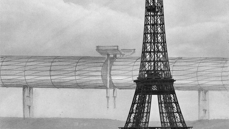 Das „Kontinuum“ über Paris, Collage, Günther L. Eckert, frühe 1980er Jahre (Bild: Günther L. Eckert)