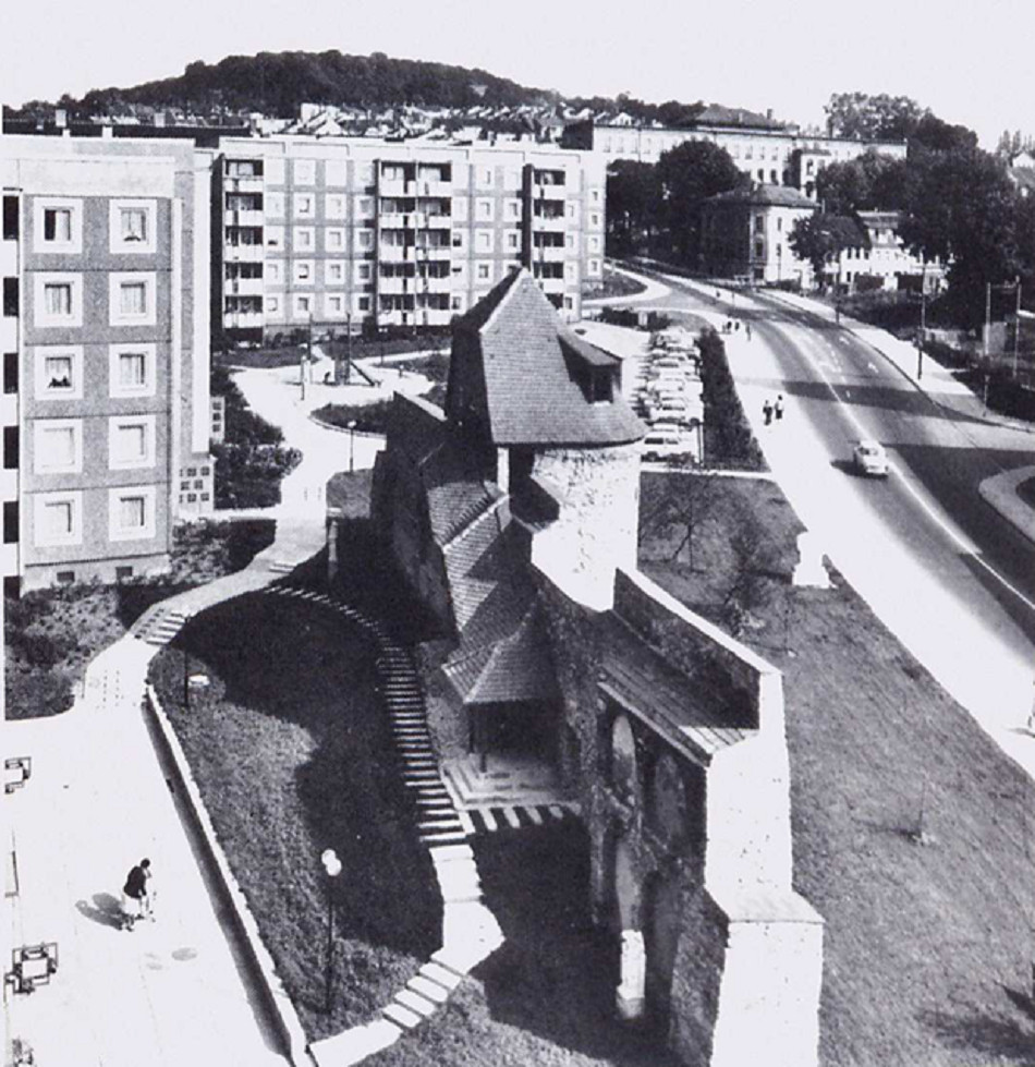 Gera, Altstadtplatte (Bild: historische Abbildung, via Bauhaus-Universität Weimar)