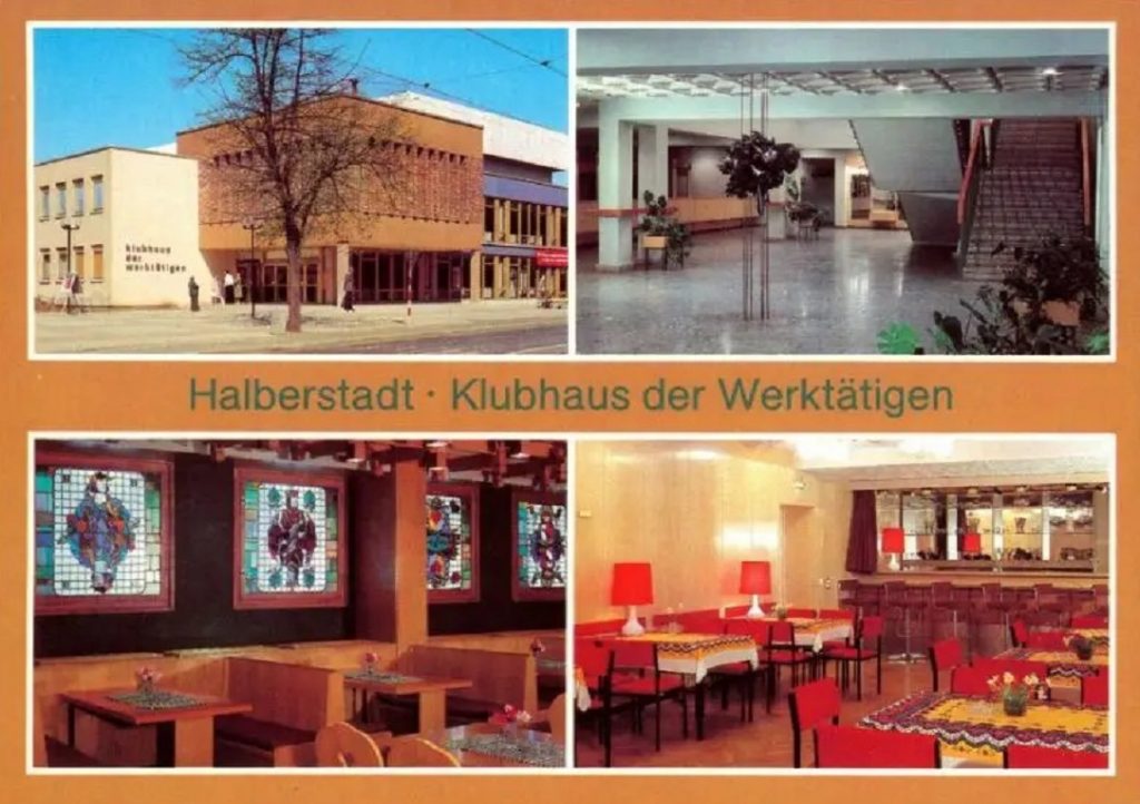 Halberstadt, Klubhaus (Bild: historische Postkarte)