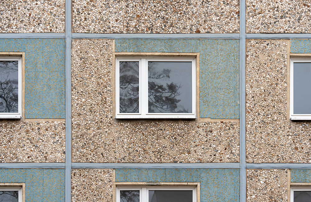 Martin Maleschka Doppelhochhaus Halle Neustadt Fenster Detail