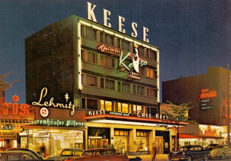 Hamburg, Café Keese (Bild: historische Postkarte)