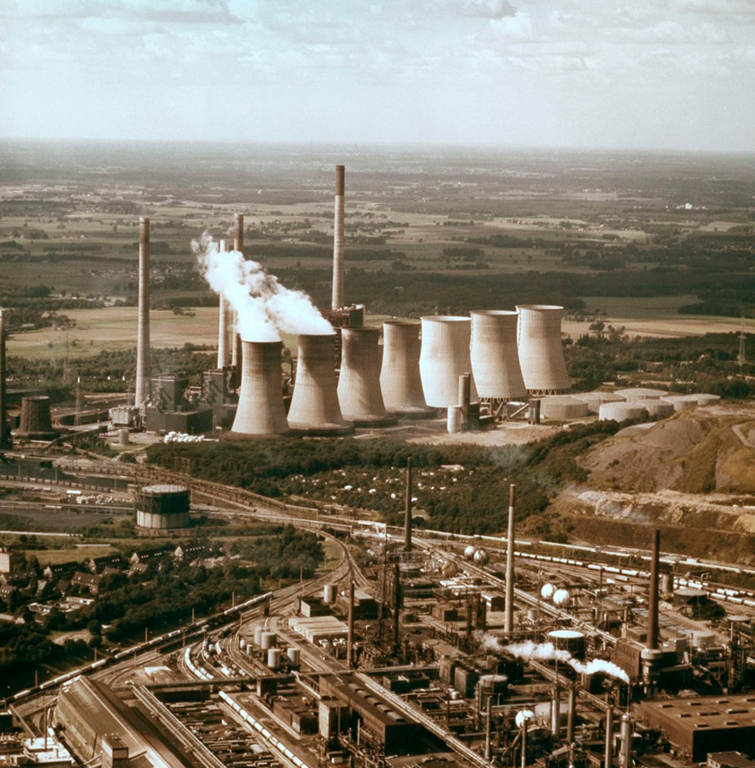 Kraftwerk Scholven (Bild: Regionalverband Ruhr 1977, Datenlizenz Deutschland dl-de/by-2-0)