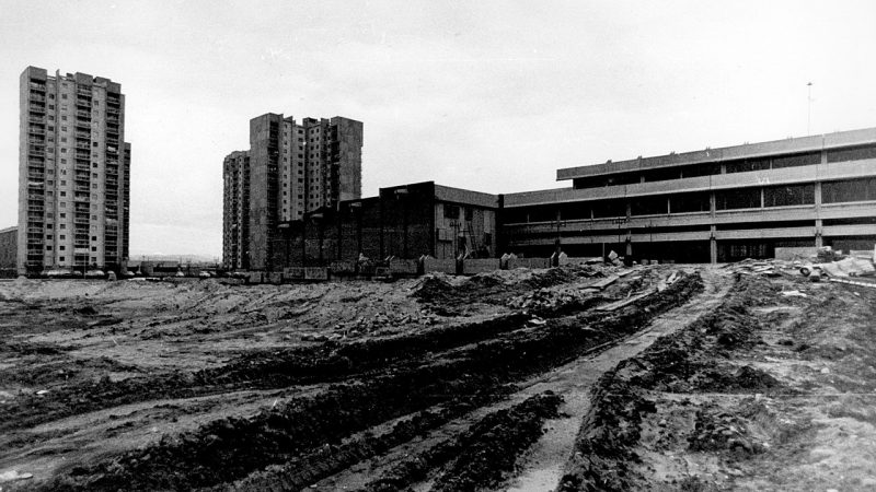 Belgrad, Bauarbeiten in Neu-Belgrad, 1974 (Bild: Fakultät der dramatischen Künste Belgrad, CC BY SA 4.0)